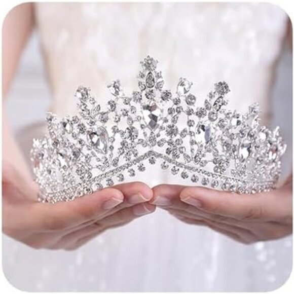 Brithday Tiara Pageant Gifts Stage Productions Grad Crown Tiara - Picture 1 of 5